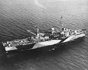 USS Montauk after completion of her LSV conversion  (mostly internal).