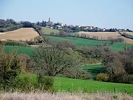 A general view of Montaut-les-Créneaux