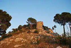 Longobard-Norman castle on the main hill of Castel San Giorgio (2013)