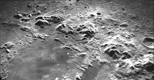 Image 24Montes Apenninus on the Moon was formed by an impact event. (from Mountain range)