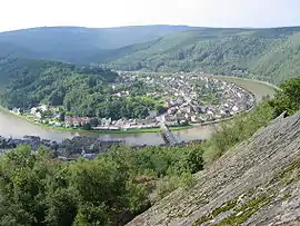 Meuse river at Monthermé