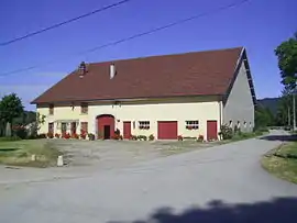 The town hall in Montigny-sur-l'Ain