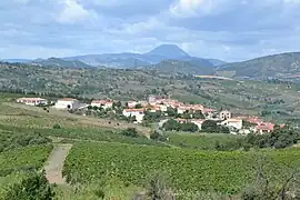 Montner, with the Pic de Bugarach in the background