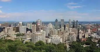 View of Montreal's skyline