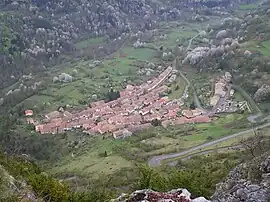 Montségur seen from the castle