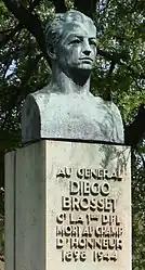 Bust of Diego Brosset. Free French Forces.