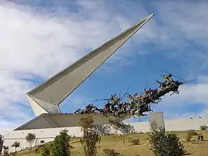 Vargas Swamp Lancers, bronze, steel and concrete, 33 m height, Paipa, Boyacá