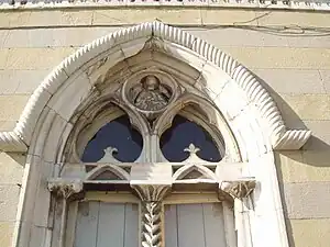 a Gothic window