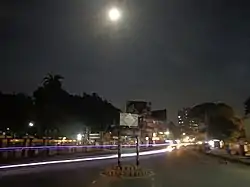 Moonlight in the city