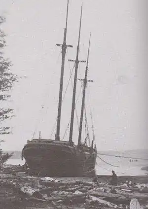 The Moonlight, ashore near Marquette, Michigan.