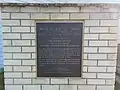 The plaque at Moose Creek United Church and Cemetery