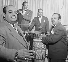 Noro Morales with his brothers Ismael "Esy" and Humberto, c. 1947