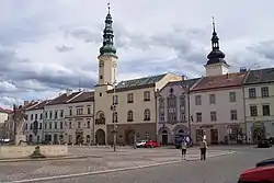 T. G. Masaryka Square with the town hall