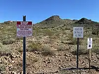 More signs at Silly Mountain Park, Arizona.