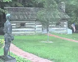 Replica of James A. Garfield's birthplace in Moreland Hills