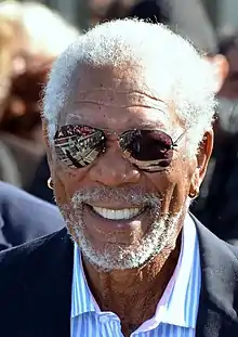 A photograph of Morgan Freeman