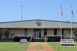 The Morris County Courthouse in Daingerfield