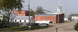 Looking south at downtown Morse Bluff,October 2011