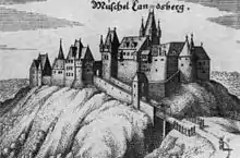 "Moschelland Castle" in the 17th century