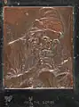 Moshe Murro, The Scribe, copper plate