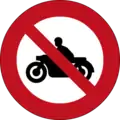 Motorcycles not allowed