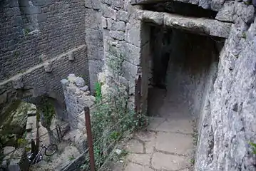 Inside the moulin du Saut