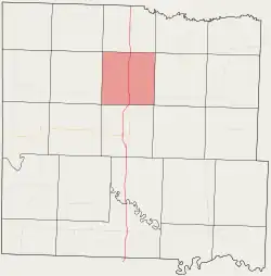 Location in Bates County