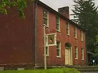 The Mount Washington Tavern, built as a stagecoach stop for early travelers on the National Road.