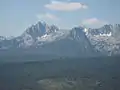 Mount Heyburn seen from ridge to southeast of Stanley