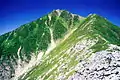 Mount Jōnen in summer from Mount Mae-Jōnen