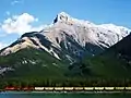 Mount McGillivray seen across Gap Lake