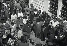 Dances in the entrance of the tomb of Rabbi Shimon, 1953. Benno Rothenberg, Meitar Collection, National Library of Israel