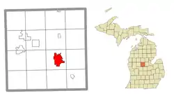 Location within Isabella County