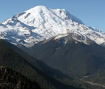 30. Mount Rainier is the highest summit of Washington and the Cascade Range.