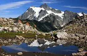 Image 28West side view of Mount Shuksan in summer as seen from Artist Point in Washington (from Cascade Range)