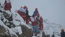 Image 19A mountain rescue team in Iran moving  a casualty. (from Mountain rescue)