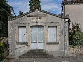 The old town hall in Moutiers-sur-le-Lay