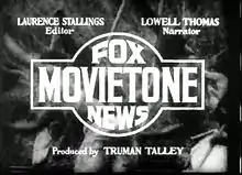 Image 2Title card from a 1935 Fox Movietone News newsreel (from Fox Film)