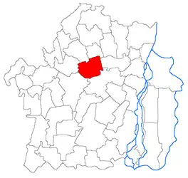 Location in Brăila County