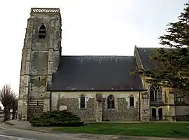 The church in Moyenneville