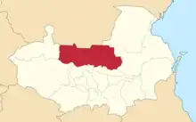 Location in the Terek Oblast