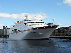 MS Hamburg as the Columbus visiting Cork Harbour