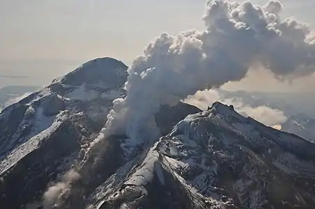 377. Redoubt Volcano is the highest summit of the Aleutian Range.