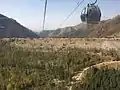 Cableway over the Medeu mudflow protection dam