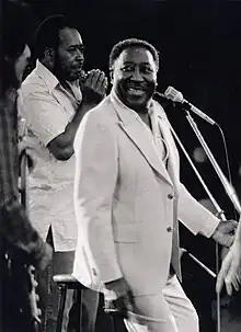 Image 8Muddy Waters, a major influence on the movement, pictured in 1971 (from British rhythm and blues)