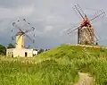 Left: Corn mill from Majorca, right: mill from Provence