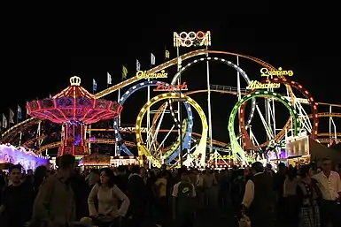 Olympia Looping at night