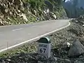 A view of the Mughal Road, which cuts through the Hirpora Wildlife Sanctuary.