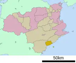 Location of Mugi