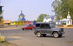 Stop of intercity buses in Mullovka